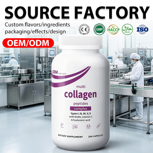 Capsules de collagène multi-sources OEM en gros (types I, II, III, V, X) - Formule et emballage personnalisés, non-OGM, provenant de bovins nourris à l'herbe - Product Image 1