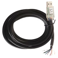 USB-RS422-WE-1800-BT USB ZU RS422 DRAHT ENDE, 1.8M, SCHWARZ, Transparenter USB-ANSCHLUSS