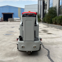 Nettoyeur de sols industriel, machine de balayage et d'aspiration pour ateliers, usines, centres commerciaux, parkings, balayeuse de sols électrique