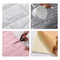 Papier peint en mousse de vinyle 3D à forte adhérence, vente chaude, pour la décoration murale