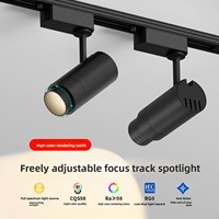Spot LED sur rail anti-éblouissement à spectre complet, orientable, COB, pour l'éclairage des magasins de vêtements, des galeries et des musées