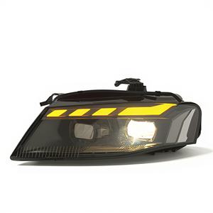 Accessori Auto SJC, Fari per <span class=keywords><strong>Audi</strong></span> <span class=keywords><strong>A4</strong></span> 2008-2012, Aggiornamento allo Stile RS, Fari <span class=keywords><strong>LED</strong></span> con Sistema di Illuminazione Diurna, Luci Anteriori Auto - Product Image 5