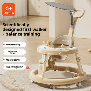 Andador para Bebés 3 en 1 Plegable, Anti-O-leg y Anti-Vuelco, con Música y Asiento, para Niños de 0 a 3 Años, Directo de Fábrica - Product Image 3