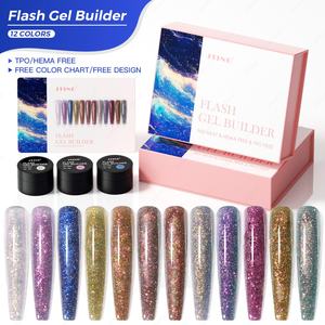 JTING Nuevo Producto Flash Gel Constructor, Gel Constructor de Uñas de 12 Colores, Esmalte de Uñas Flash Gel, Gel UV Constructor con Diseño Personalizado OEM - Product Image 1