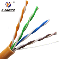 Câbles audio multipaires Cat5e 0,45 mm 305 m, câbles Cat6 24 AWG gris pour l'extérieur, pour la fabrication de cordons de raccordement