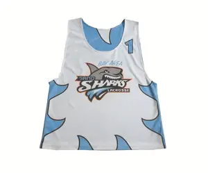 Custom Lacrosse Reversible Jersey Sublimated Mesh Practice Lacrosse Pinnie