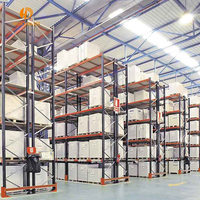 Rayonnages à palettes industriels à haute densité, capacité de charge maximale de 1500 kg, rayonnages à palettes robustes
