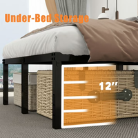 Cadre de lit plateforme en acier robuste, intelligent, extensible, pliable, réglable et pivotant, OEM, portable, pour hôtels, chambres et appartements, silencieux