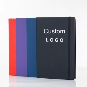 Carnet d'agenda en cuir PU à couverture rigide et à sangle élastique à feuilles mobiles A5 personnalisé avec impression personnalisée et 80 feuilles Vente en gros - Product Image 1