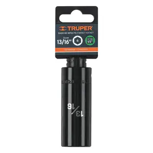 Clé à douille à chocs longue BOX 6 de 13/16 po, 6 points, entraînement 1/2 po, TRUPER - Product Image 4