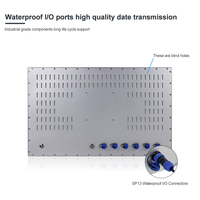 Panel PC Industrial Táctil Capacitivo IP66 de 24 Pulgadas, Computadora Integrada sin Ventilador, Intel I3/I5/I7, SSD de 32G-256G para Máquinas Médicas