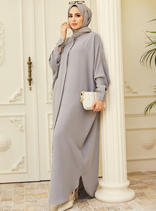 2024 HANO vêtements islamiques nouveauté Ramadan Robes musulmanes prière Apaya avec Hijab Nida Gilbab femmes col rond fabrication de vêtements - Product Image 2