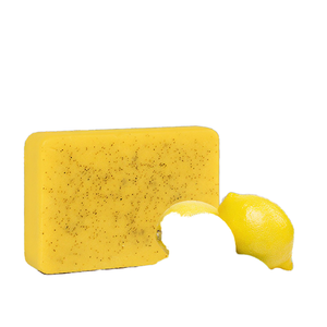 Savon Solide Artisanal Exfoliant Éclaircissant au Citron et Curcuma Nettoyage Profond Quotidien Hydratation de la Peau Affinage des Pores Contrôle du Sébum - Product Image 1