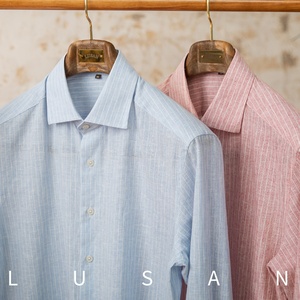 <span class=keywords><strong>Camicia</strong></span> estiva Casual <span class=keywords><strong>a</strong></span> maniche lunghe da <span class=keywords><strong>uomo</strong></span> con colletto unico retrò alla moda per la primavera - Product Image 5