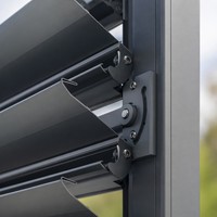 Pergola Bioclimatique Moderne en Aluminium à Lames Orientables, Abri Imperméable pour Patio Extérieur – Offre Spéciale