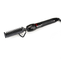 Lisseur et peigne chauffant multifonction électrique 500 degrés pour cheveux raides et bouclés, personnalisable avec logo de marque privée, pour usage professionnel en salon