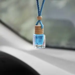 IKEDA Hängende Holz flasche Custom Designer Auto Parfüm flüssigen Lufter frischer