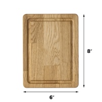 Gepolijste acaciahouten snijplank, multifunctioneel voor keuken, geschikt voor het snijden van groenten, fruit, kaas, brood, vlees, en als serveerschaal.