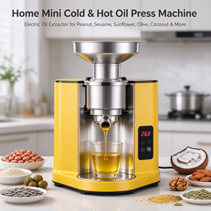 Mini Prensa de Aceite Frío y Caliente, Extractor de Aceite Eléctrico Casero para Cacahuete, Sésamo, Oliva, Coco, Almendra, Colza y Semilla de Calabaza - Product Image 6