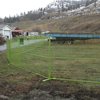 Panneau de clôture temporaire Canada 6 pieds x 8 pieds, galvanisé, revêtement poudré, grillage soudé, clôture de sécurité portable pour chantier de construction
