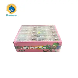 Emballage de boîte de bonbons colorés ODM halal fruit paradis presse bonbons