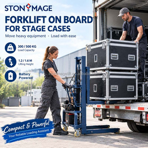 Chariot élévateur électrique miniature monté sur camion de 1,2/1,6 m, machine de chargement portable dans un coffret de transport, un outil puissant pour le chargement et le déchargement - Product Image 2