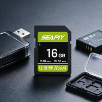 Kartu SD Plastik 16GB Kecepatan Tinggi Grosir untuk Kamera DV Sistem CCTV Kamera Dasbor Mobil Perekaman Sinematik 4K