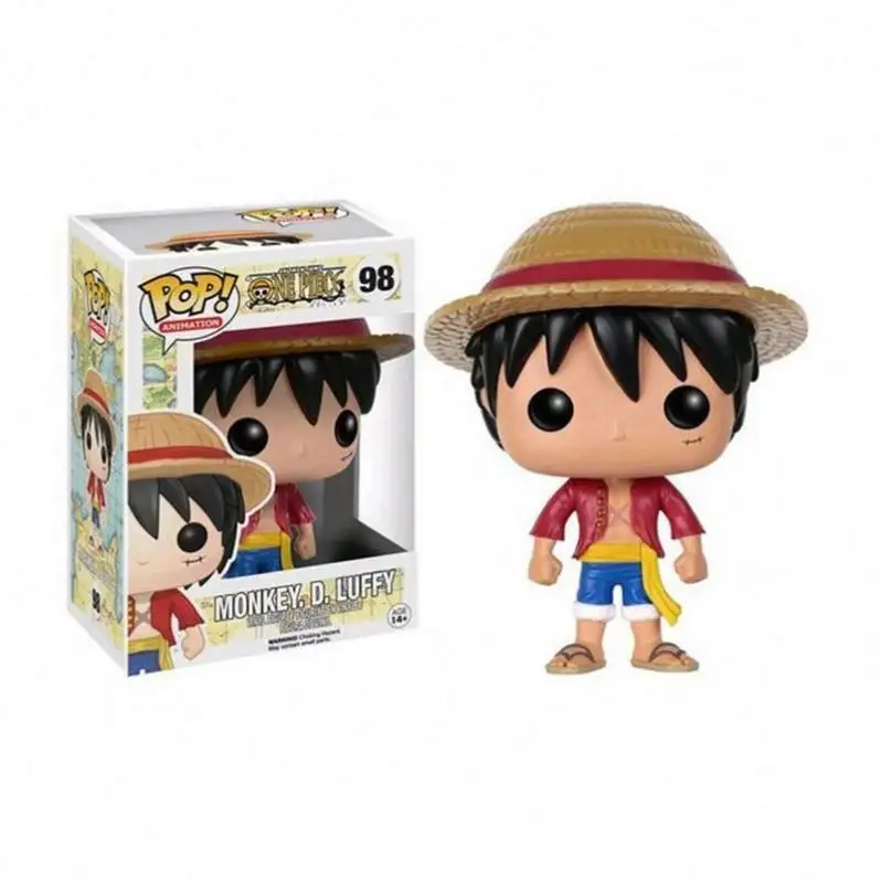 Gran oferta figura POP Anime japonés Funk POP figura Luffy Chopper Ace Zoro Pocket POP figura de acción