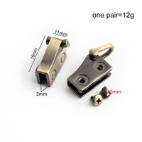 Abrazadera Lateral para Bolsos de Aleación de Zinc, Sin Costuras, de Fábrica |   Conector de Correa Desmontable con Tornillo |   Ecológico y Duradero