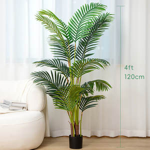 Proveedor de Palmeras Areca Artificiales Realistas, Palmera de Caña <span class=keywords><strong>Dorada</strong></span> Artificial Personalizable para Decoración de Porche, Oficina y Hogar - Product Image 2