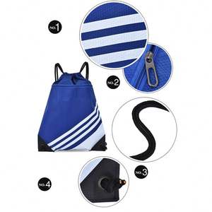 Low Moq Custom logo Waterproof <b>Drawstring</b> <b>Backpack</b> Polyester Sports Storage <b>Drawstring</b> Bag with Handle - Product Image 4
