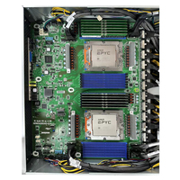 Serveur 4U en rack double CPU avec 9004 cartes graphiques personnalisables, serveur GPU à stockage évolutif en stock