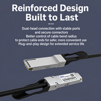 Cable de alta velocidad 40G QSFP+ DAC de 1M, 2M, 3M, 5M, cable de cobre pasivo full-duplex de conexión directa para apilamiento en centros de datos