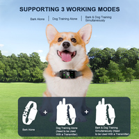 Collar de entrenamiento para perros con sonido 1-9, vibración 1-9 y choque 1-99