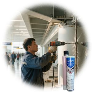 <span class=keywords><strong>Mortier</strong></span> époxy d'ancrage chimique haute performance en résine époxy pure de 585ml <span class=keywords><strong>pour</strong></span> barres d'armature de construction - Product Image 1