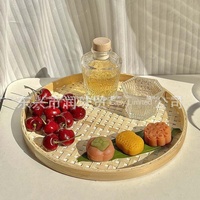 Nouveau panier décoratif en bambou tressé, petit panier commercial en bambou, plateau de service pour snacks, panier à frites, panier pour aliments frits