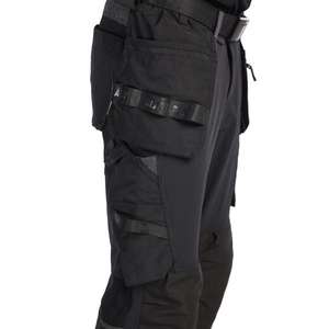 BLAKLADER - 152116459998C52 Craftsman Pantalon pirate extensible dans les 4 sens Noir/Gris foncé-PANTALON DE TRAVAIL EAN 7330509833704 - Product Image 4