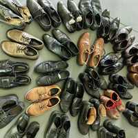S06 Chaussures en cuir d'occasion pour hommes de haute qualité, tailles et styles variés, vente en gros de chaussures de seconde main
