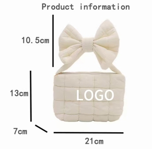 Borsa a Mano Imbottita Casual da Donna DICHOS Personalizzata - Nuova Moda, Piccola Borsa Quadrata Trapuntata con Fiocco per lo Shopping - Product Image 6