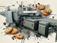 Ligne de production de machines à biscuits de petite capacité pour fours de boulangerie (durs et moelleux) - Prix usine