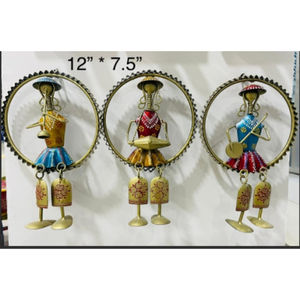 Art mural en métal artisanal, design Art Déco, cadre en bois rustique, léger, pour les cadeaux de Diwali, les cadeaux de retraite, les salles de méditation à domicile - Product Image 2