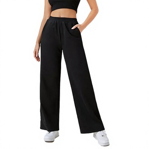 Manufacturer Supply Women's Contemporary Lounge Trousers Soft Cotton / Fleece Casual Bottoms with Custom Branding Solutions - Product Image 1