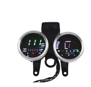 เกจ์ดัดแปลงรถจักรยานยนต์, เกจ์วัดระยะทางแบบ LED, เกจ์วัดรอบเครื่องยนต์, เกจ์วัดแรงดันไฟฟ้าและระดับน้ำมันเชื้อเพลิง, เกจ์วัดอเนกประสงค์ - แบบอิเล็กทรอนิกส์ - Product Image 4