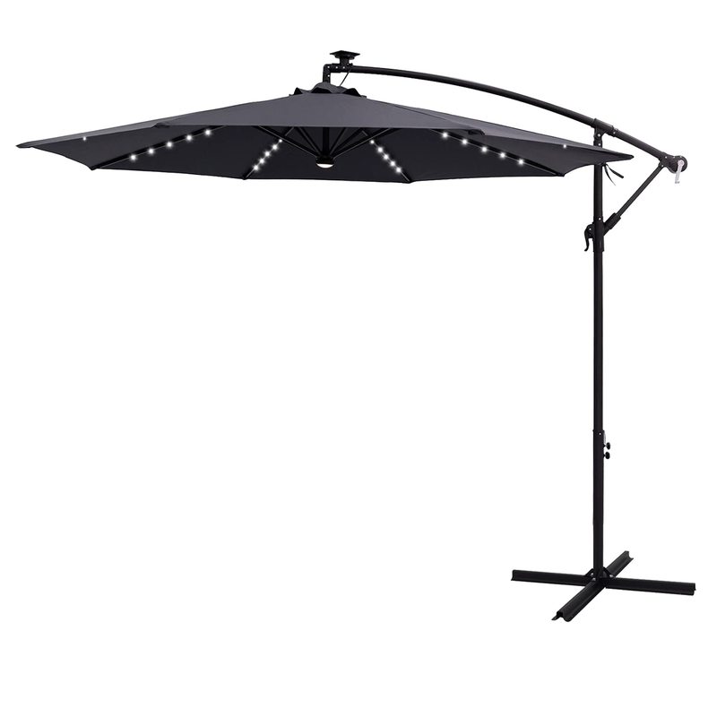 HITREE Large LED Solar Panel Patio