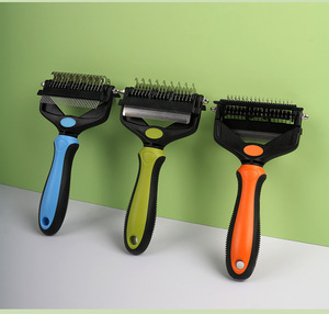 Peine Multifuncional para Mascotas, Desenreda y Elimina el Pelo Suelto, para Perros y Gatos, Hecho en China, Material de Metal, Plástico y TPR - Product Image 5