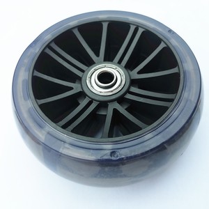 Roue pivotante en PVC Q 097 noire, silencieuse, absorbant les chocs, pour voiture jouet et roues auxiliaires de poussette pour enfants - Product Image 3