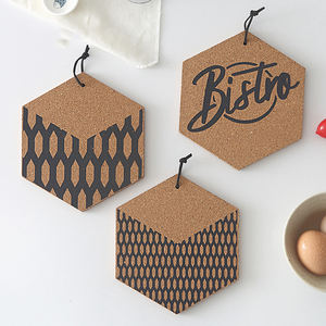 Nature Color Blank Customized <b>Cork</b> Placemats and <b>Cork</b> Coasters - Product Image 4