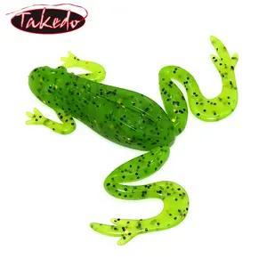 TAKEDO 高品质 LD18 将要采取的克钓青蛙鱼饵软青蛙饵浮水蛙脚低音引诱软饵