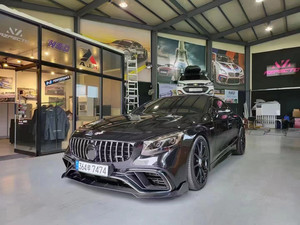ชุดแต่งตัวถังรถยนต์ Mercedes-Benz S-Class C217 S63 Coupe วัสดุคาร์บอนไฟเบอร์ สภาพใหม่ ประกอบด้วยลิ้นหน้า ดิฟฟิวเซอร์หลัง สปอยเลอร์ท้าย - Product Image 5
