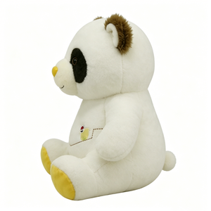 Peluche Panda Personnalisée Douce et Moelleuse avec Nez et Pieds Jaunes, Rembourrage en Coton PP, Unisexe, Halloween, 0-24 Mois - Product Image 4